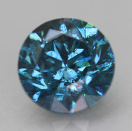 CERTIFIED 1.00 CARAT VIVID BLUE VS2 ROUND BRILLIANT NATURAL EARTH MINED LOOSE DIAMOND 6.12MM  *360 REAL VIDEO & PICS