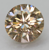 CERTIFIED 1.02 CARAT BROWN YELLOW VVS2 ROUND BRILLIANT NATURAL EARTH MINED LOOSE DIAMOND 6.47MM  *360 REAL VIDEO & PICS