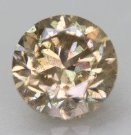 CERTIFIED 1.50 CARAT YELLOW BROWN VS2 ROUND BRILLIANT NATURAL EARTH MINED LOOSE DIAMOND 6.9MM  *360 REAL VIDEO & PICS