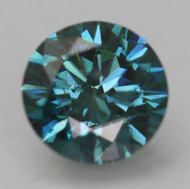 CERTIFIED 1.10 CARAT VIVID BLUE VS2 ROUND BRILLIANT NATURAL EARTH MINED LOOSE DIAMOND 6.65MM  *360 REAL VIDEO & PICS