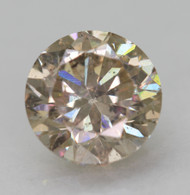 CERTIFIED 1.10 CARAT YELLOW BROWN VS1 ROUND BRILLIANT NATURAL EARTH MINED LOOSE DIAMOND 6.44MM  *360 REAL VIDEO & PICS