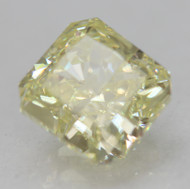 CERTIFIED 1.11 CARAT FANCY YELLOW VVS2 RADIANT NATURAL EARTH MINED LOOSE DIAMOND 5.6X5.36MM  *360 REAL VIDEO & PICS