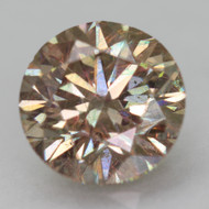 CERTIFIED 1.66 CARAT YELLOW BROWN SI1 ROUND BRILLIANT NATURAL EARTH MINED LOOSE DIAMOND 7.39MM  *360 REAL VIDEO & PICS