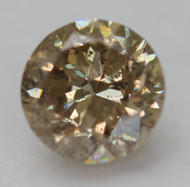 CERTIFIED 2.01 CARAT BROWN YELLOW SI1 ROUND BRILLIANT NATURAL EARTH MINED LOOSE DIAMOND 7.75MM  *360 REAL VIDEO & PICS