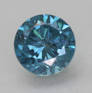 CERTIFIED 0.47 CARAT VIVID BLUE VVS2 ROUND BRILLIANT NATURAL EARTH MINED LOOSE DIAMOND 4.73MM  *360 REAL VIDEO & PICS