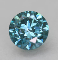 CERTIFIED 0.61 CARAT VIVID BLUE VS1 ROUND BRILLIANT NATURAL EARTH MINED LOOSE DIAMOND 5.33MM  *360 REAL VIDEO & PICS