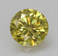 CERTIFIED 0.54 CARAT VIVID YELLOW VVS2 ROUND BRILLIANT NATURAL EARTH MINED LOOSE DIAMOND 5.19MM  *360 REAL VIDEO & PICS