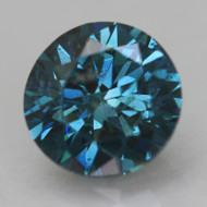 CERTIFIED 1.00 CARAT VIVID BLUE VS2 ROUND BRILLIANT NATURAL EARTH MINED LOOSE DIAMOND 6.24MM  *360 REAL VIDEO & PICS