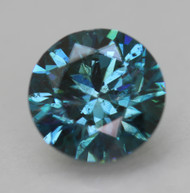 CERTIFIED 1.06 CARAT VIVID BLUE VS1 ROUND BRILLIANT NATURAL EARTH MINED LOOSE DIAMOND 6.52MM  *360 REAL VIDEO & PICS