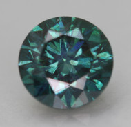 CERTIFIED 1.06 CARAT VIVID BLUE VS2 ROUND BRILLIANT NATURAL EARTH MINED LOOSE DIAMOND 6.3MM  *360 REAL VIDEO & PICS
