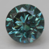 CERTIFIED 2.04 CARAT BLUE GREEN VS2 ROUND BRILLIANT NATURAL EARTH MINED LOOSE DIAMOND 7.82MM  *360 REAL VIDEO & PICS
