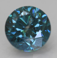 CERTIFIED 1.50 CARAT VIVID BLUE SI1 ROUND BRILLIANT NATURAL EARTH MINED LOOSE DIAMOND 6.88MM  *360 REAL VIDEO & PICS