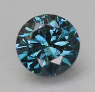 CERTIFIED 1.03 CARAT VIVID BLUE VS2 ROUND BRILLIANT NATURAL EARTH MINED LOOSE DIAMOND 6.41MM  *360 REAL VIDEO & PICS