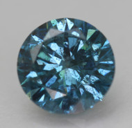 CERTIFIED 1.00 CARAT VIVID BLUE VS2 ROUND BRILLIANT NATURAL EARTH MINED LOOSE DIAMOND 6.41MM  *360 REAL VIDEO & PICS