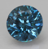 CERTIFIED 1.00 CARAT VIVID BLUE SI1 ROUND BRILLIANT NATURAL EARTH MINED LOOSE DIAMOND 6.21MM  *360 REAL VIDEO & PICS