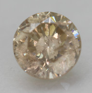 0.43 Carat Top Brown Round Brilliant Natural Earth Mined Loose Diamond For Ring 4.66mm *360 REAL VIDEO & PICTURES