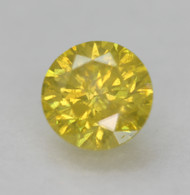 0.50 CARAT CANARY YELLOW SI2 ROUND BRILLIANT NATURAL EARTH MINED LOOSE DIAMOND FOR RING 4.98MM *360 REAL VID & PICTURES