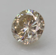 0.44 CARAT LIGHT BROWN SI1 ROUND BRILLIANT NATURAL EARTH MINED LOOSE DIAMOND FOR RING 4.67MM *REAL IS RARE, IS A DIAMOND