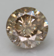 1.50 CARAT FANCY YELLOWISH BROWN ROUND BRILLIANT NATURAL EARTH MINED LOOSE DIAMOND FOR RING 7.17MM *360 REAL VID & PICS