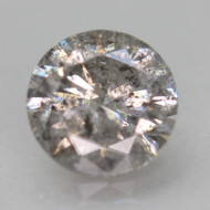0.55 Carat Fancy Silver Round Brilliant Natural Earth Mined Loose Diamond For Ring 5.23mm *360 REAL VIDEO & PICTURES