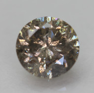 0.52 Carat Fancy Brown SI3 Round Brilliant Natural Earth Mined Loose Diamond For Ring 5.05mm *360 REAL VIDEO & PICTURES