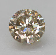 0.51 CARAT BROWN YELLOW SI2 ROUND BRILLIANT NATURAL EARTH MINED LOOSE DIAMOND FOR RING 4.92MM *360 REAL VIDEO & PICTURES