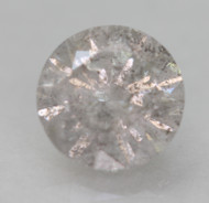 0.65 Carat Light Gray Round Brilliant Natural Earth Mined Loose Diamond For Ring 5.55mm *360 REAL VIDEO & PICTURES