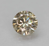 0.23 Carat Brown Yellow Round Brilliant Natural Earth Mined Loose Diamond For Ring 3.91mm *360 REAL VIDEO & PICTURES