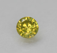 0.13 Carat Green Yellow VS1 Round Brilliant Natural Earth Mined Loose Diamond For Ring 3.14mm *360 REAL VIDEO & PICTURES