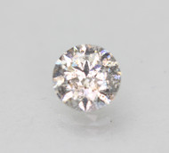 0.56 CARAT LIGHT SILVER ROUND BRILLIANT NATURAL EARTH MINED LOOSE DIAMOND FOR JEWELRY 5MM *REAL IS RARE, REAL IS DIAMOND