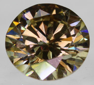 0.12 Carat Fancy Brownish Yellow Round Brilliant Natural Earth Mined Loose Diamond For Jewelry 3.05mm *REAL IS A DIAMOND