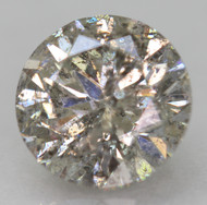 CERTIFIED 1.02 CARAT FANCY SILVER SI2 ROUND BRILLIANT NATURAL EARTH MINED LOOSE DIAMOND 6.37MM  *360 REAL VIDEO & IMAGES