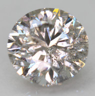 CERTIFIED 1.00 CARAT FANCY SILVER SI2 ROUND BRILLIANT NATURAL EARTH MINED LOOSE DIAMOND 6.34MM  *360 REAL VIDEO & IMAGES