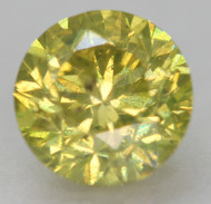 CERTIFIED 0.62 CARAT CANARY YELLOW SI1 ROUND BRILLIANT NATURAL EARTH MINED LOOSE DIAMOND 5.19MM  360 REAL VIDEO & IMAGES