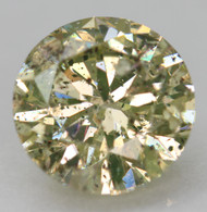 CERTIFIED 0.90 CARAT YELLOW GREEN SI2 ROUND BRILLIANT NATURAL EARTH MINED LOOSE DIAMOND 6.32MM  *360 REAL VIDEO & IMAGES