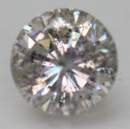 CERTIFIED 1.25 CARAT FANCY SILVER SI2 ROUND BRILLIANT NATURAL EARTH MINED LOOSE DIAMOND 6.75MM  *360 REAL VIDEO & IMAGES