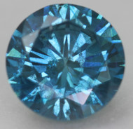 CERTIFIED 1.12 CARAT VIVID BLUE SI1 ROUND BRILLIANT NATURAL EARTH MINED LOOSE DIAMOND 6.74MM  *360 REAL VIDEO & IMAGES