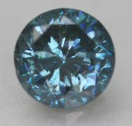CERTIFIED 0.56 CARAT VIVID BLUE VS2 ROUND BRILLIANT NATURAL EARTH MINED LOOSE DIAMOND 4.99MM  *360 REAL VIDEO & IMAGES