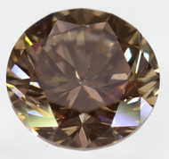 0.36 Carat Fancy Vivid Brown SI1 Round Brilliant Natural Earth Mined Loose Diamond 4.5mm *REAL IS RARE. REAL IS DIAMOND