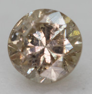 0.45 Carat Light Brown Round Brilliant Natural Earth Mined Loose Diamond For Jewelry 4.76mm *360 REAL VIDEO & PICTURES