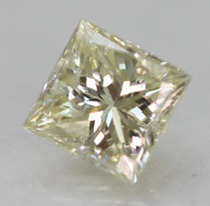 0.44 CARAT K COLOR VS2 PRINCESS NATURAL EARTH MINED LOOSE DIAMOND FOR JEWELRY 4.26X4.12MM *360 REAL VIDEO & PICTURES