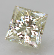 0.39 CARAT K COLOR VVS2 PRINCESS NATURAL EARTH MINED LOOSE DIAMOND FOR JEWELRY 3.96X3.76MM *360 REAL VIDEO & PICTURES