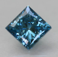 0.30 CARAT VIVID BLUE VS2 PRINCESS NATURAL EARTH MINED LOOSE DIAMOND FOR JEWELRY 3.47X3.45MM *360 REAL VIDEO & PICTURES