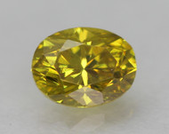 0.13 CARAT CANARY YELLOW VVS2 OVAL NATURAL EARTH MINED LOOSE DIAMOND FOR JEWELRY 3.48X2.67MM *360 REAL VIDEO & PICTURES