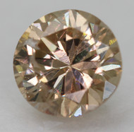 0.47 CARAT YELLOW BROWN SI2 ROUND BRILLIANT NATURAL EARTH MINED LOOSE DIAMOND FOR JEWELRY 4.9MM *360 VIDEO & PICTURES