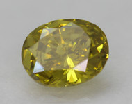 0.20 CARAT CANARY YELLOW VVS1 OVAL NATURAL EARTH MINED LOOSE DIAMOND FOR JEWELRY 4.34X3.46MM *360 REAL VIDEO & PICTURES