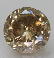 0.44 CARAT FANCY BROWN VS2 ROUND BRILLIANT NATURAL EARTH MINED LOOSE DIAMOND FOR JEWELRY 4.7MM *360 VIDEO & PICTURES
