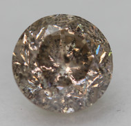 0.59 CARAT FANCY BROWN ROUND BRILLIANT NATURAL EARTH MINED LOOSE DIAMOND FOR JEWELRY 5.14MM *360 REAL VIDEO & PICTURES