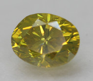 0.29 CARAT CANARY YELLOW VS2 OVAL NATURAL EARTH MINED LOOSE DIAMOND FOR JEWELRY 4.40X3.52MM *360 REAL VIDEO & PICTURES