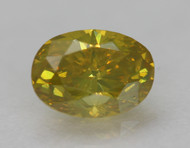 0.30 CARAT CANARY YELLOW VS2 OVAL NATURAL EARTH MINED LOOSE DIAMOND FOR JEWELRY 4.76X3.44MM *360 REAL VIDEO & PICTURES